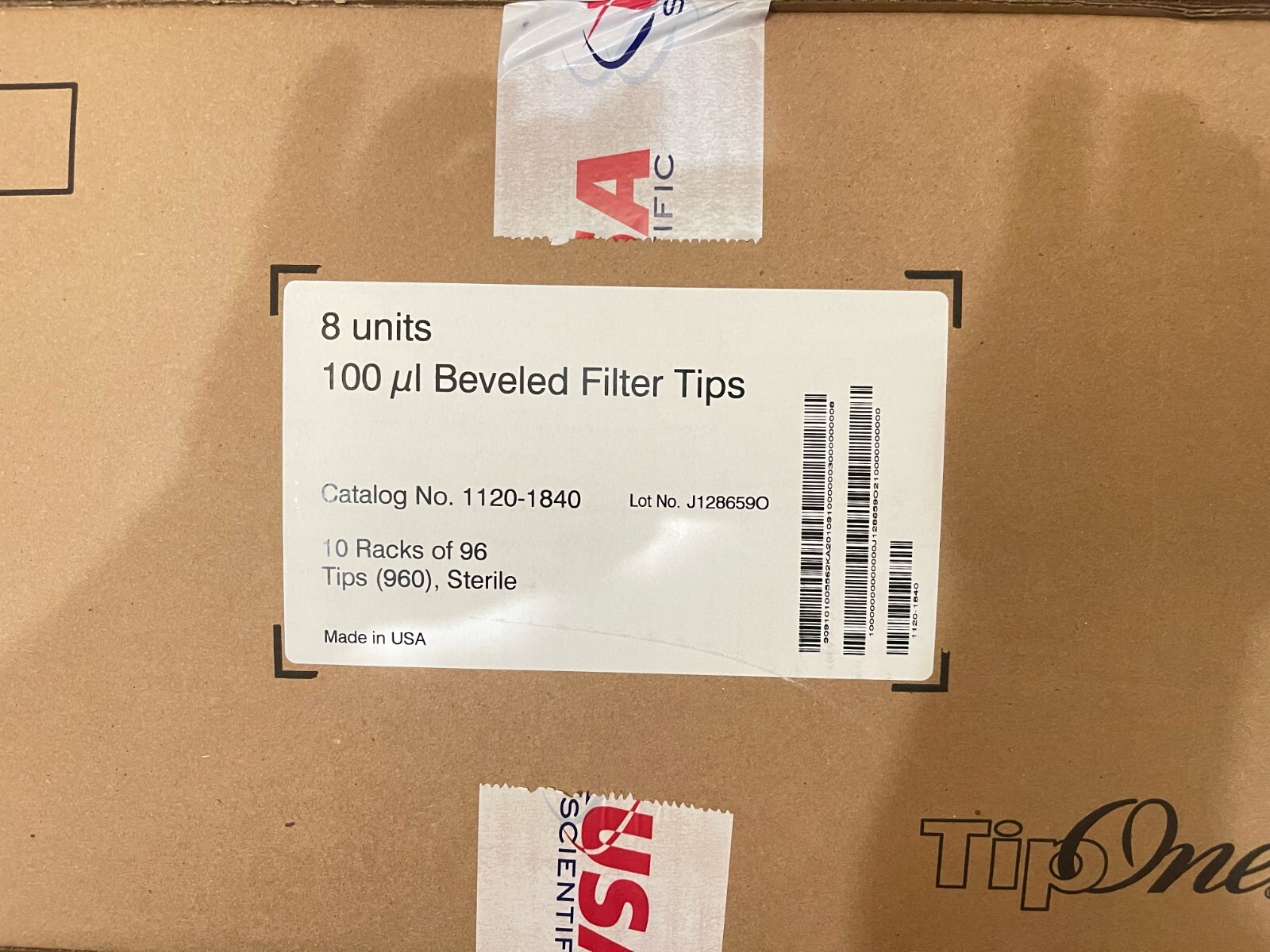 (7680) USA TipOne RPT 100uL Graduated Beveled Pipet Filter Refill Tips 1180-1740