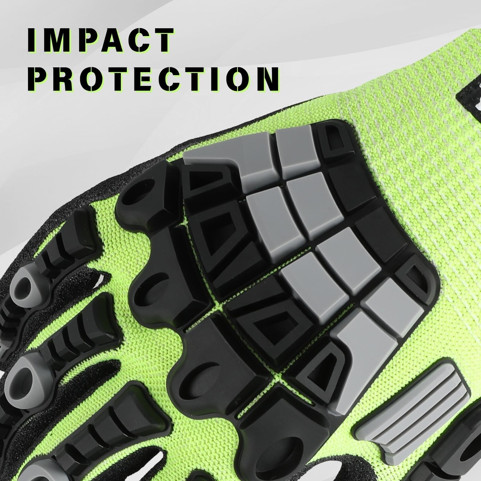 Work Gloves Men Women, A5 Cut Resistant Gloves, Impact Gloves, Heavy Duty Wor…