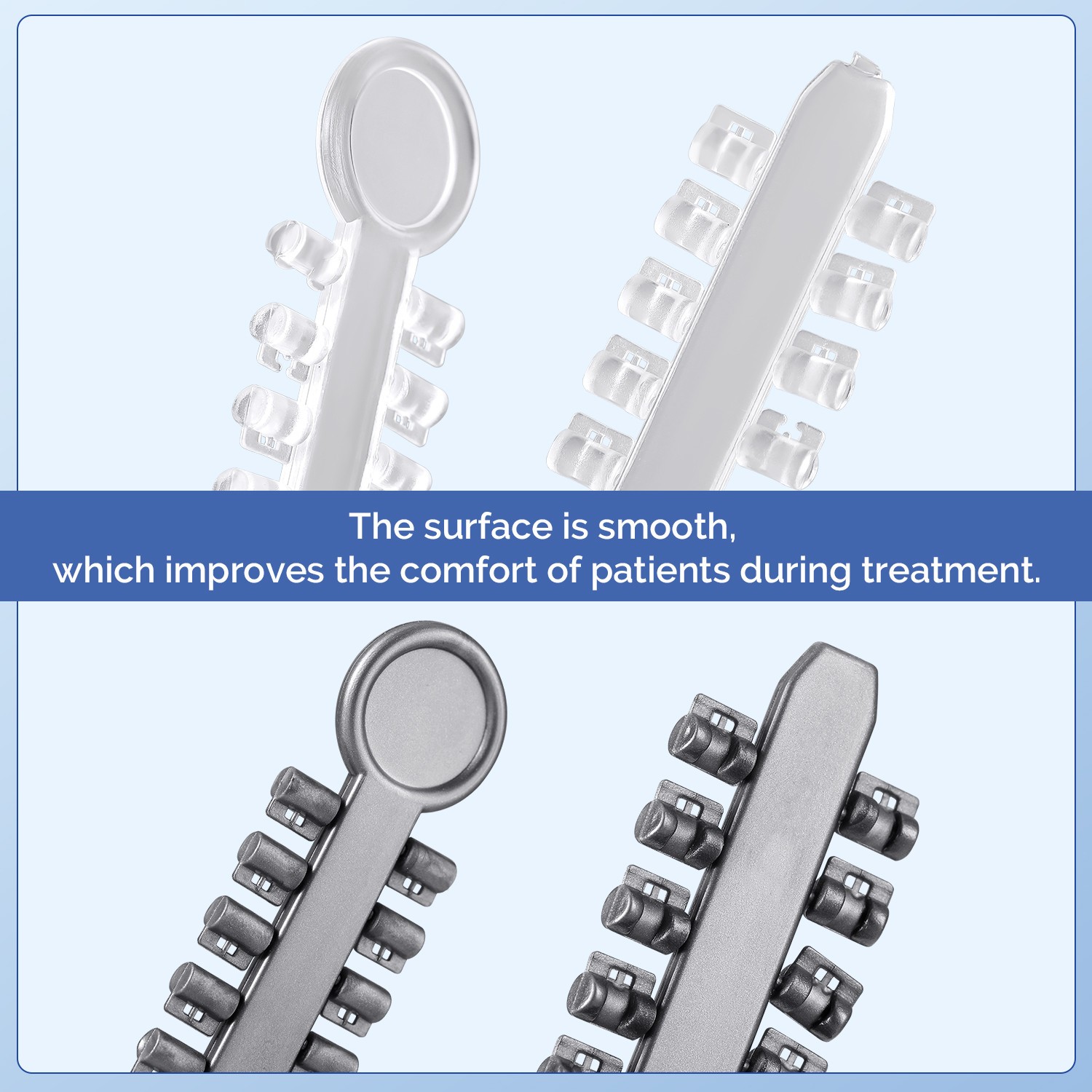 200pcs Dental Ortho Rotation Wedges Teeth Whitening High Elastic Rubber wedge