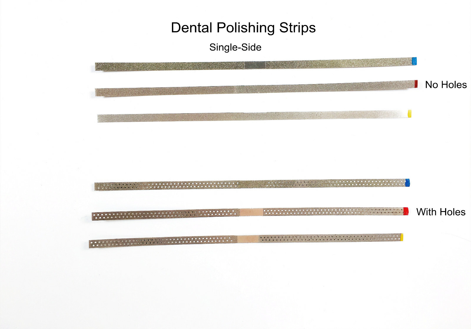 New Dental Single Side Diamond Polishing Finishing Strips Metal Polishing Sands