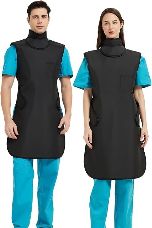 0.5mmpb Xray Lead Apron and Thyroid Shield,Dental Lab Apron,Radiation Large