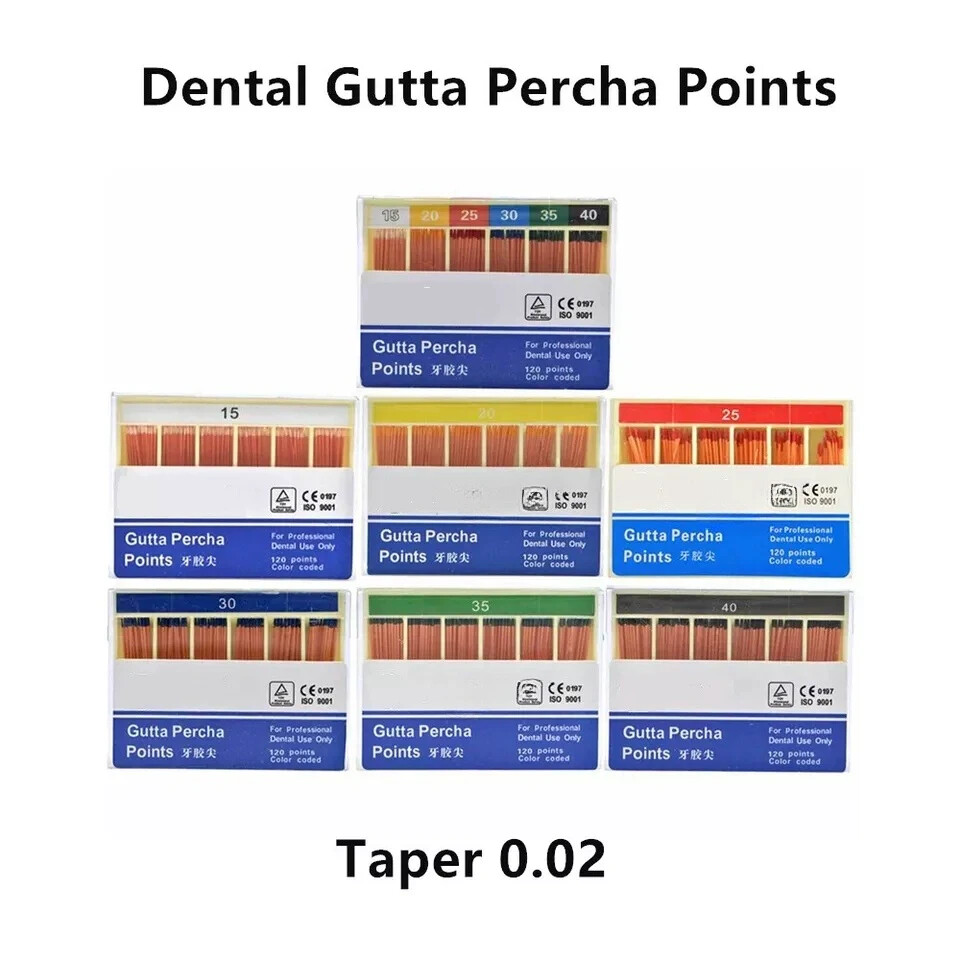 Dental Endo Root Canal Gutta Percha Point Taper Professional 0.02/0.04/0.06