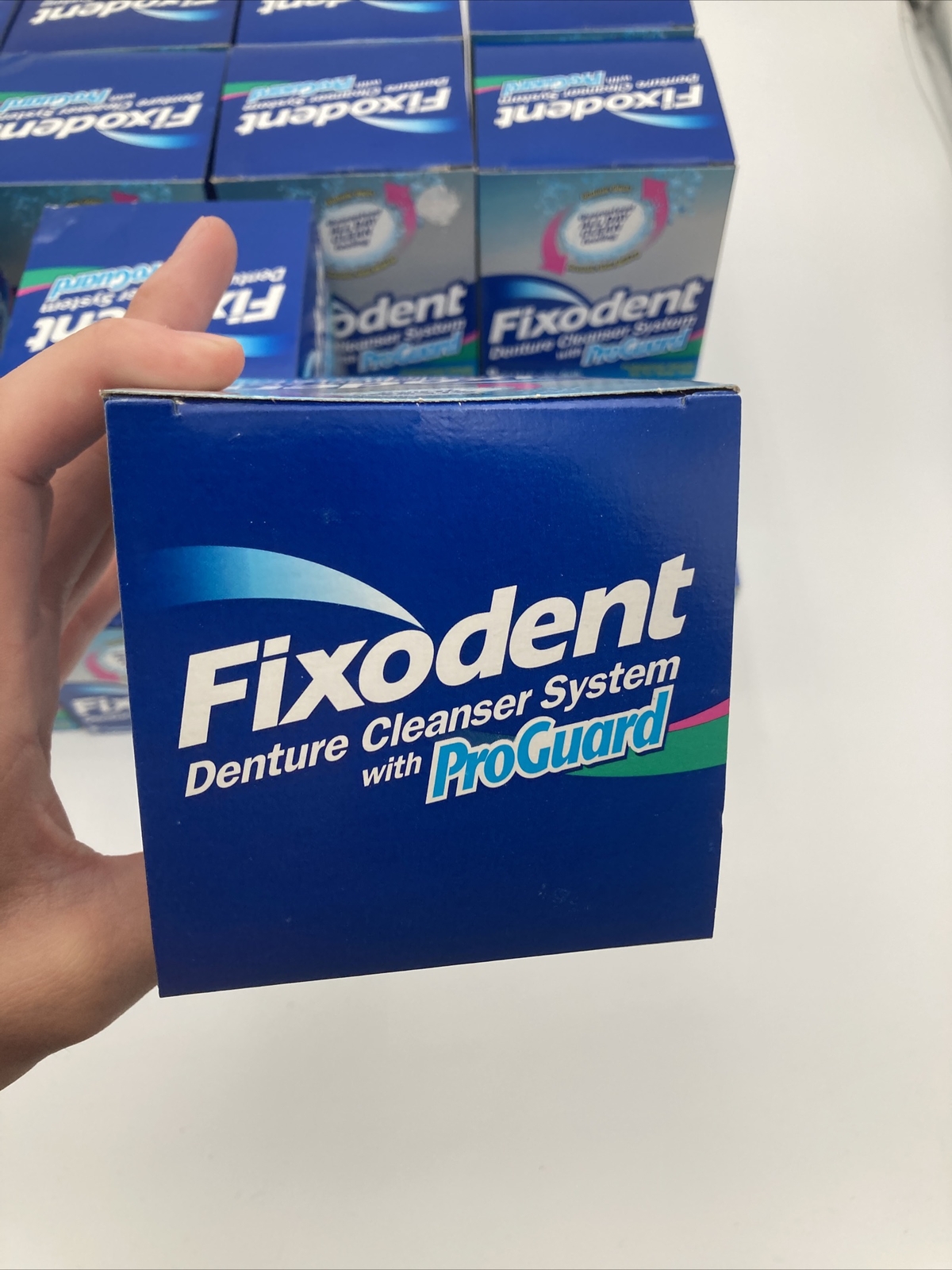 Lot of 22 Fixodent Denture Cleanser System with ProGuard w 8 Tablets & Bath New