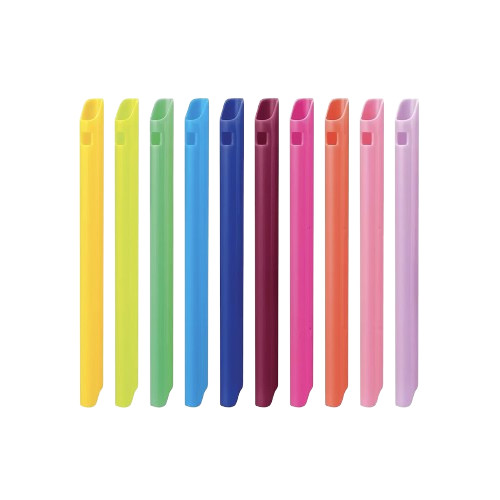 High Volume HVE Tip, Vented Small Hole Multi Color 6″, 148x11mm 100 /bag