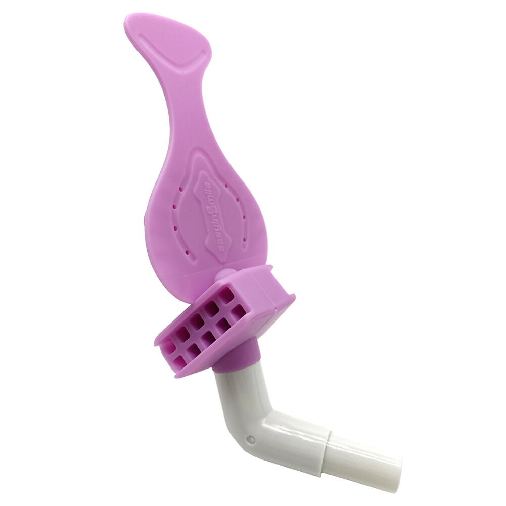 Dental Bite Block with Saliva Ejector Suction Tube Silicone Mouth/Lip Opener 2Pc