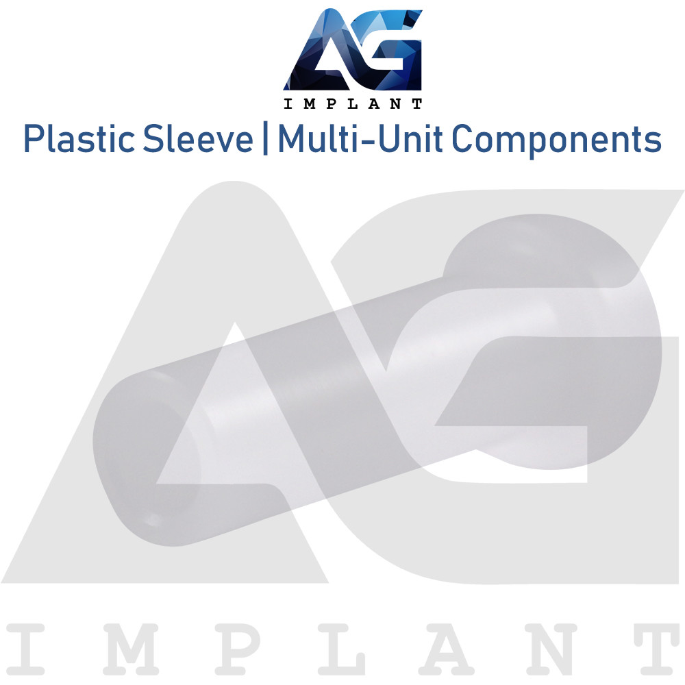 10 Plastic Sleeve Multi Unit 1.6 Dental Int Hexagon & Conical Connection