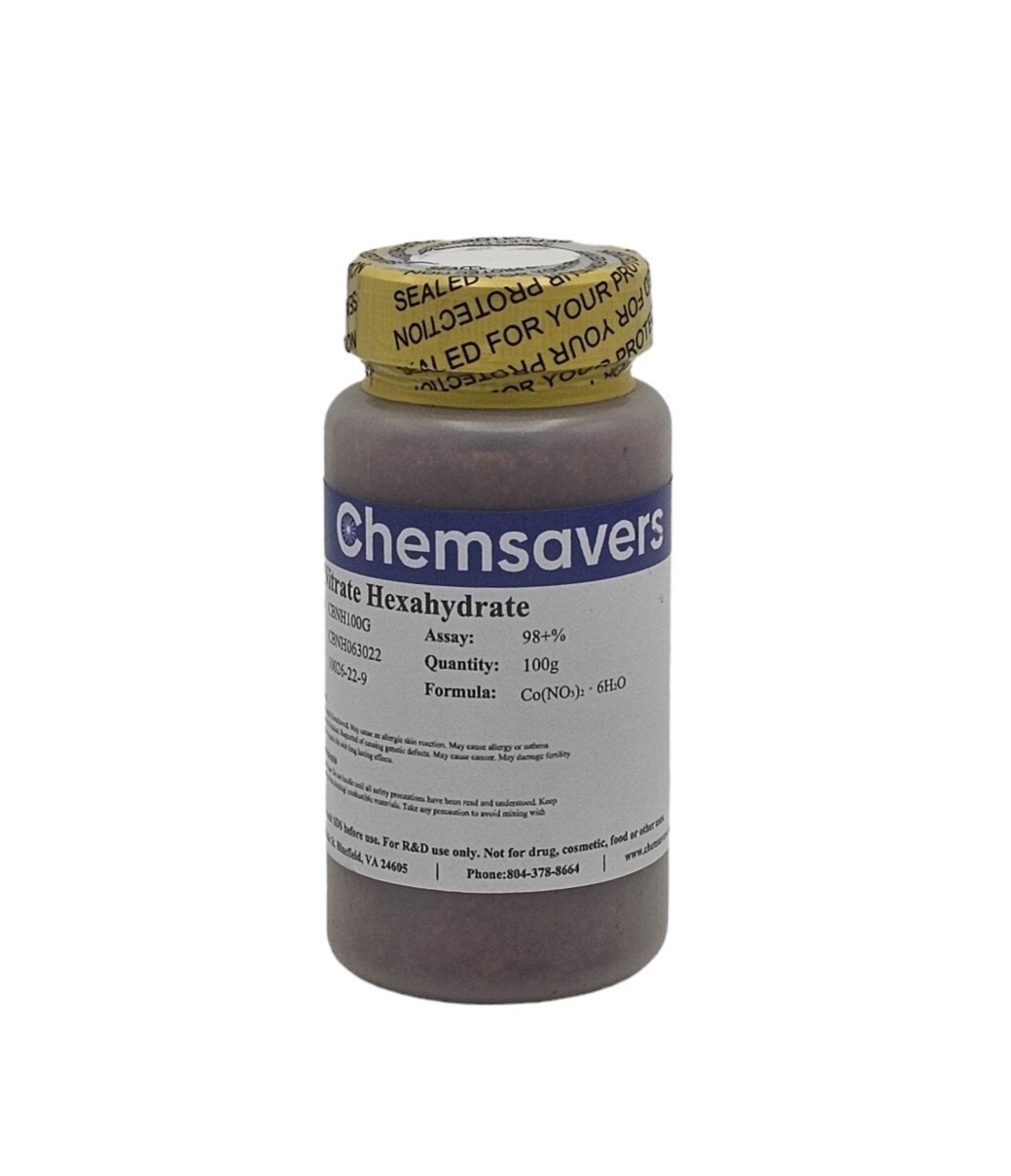 Cobalt Nitrate Hexahydrate, 98+%, 100g