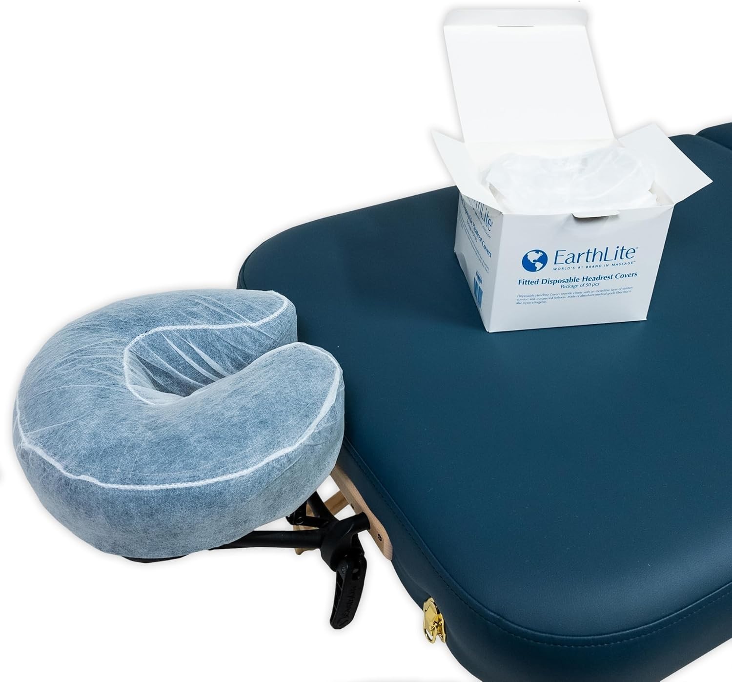 EarthLite Fitted Disposable Face Cradle Covers – 50-Count Hypoallergenic Comfort