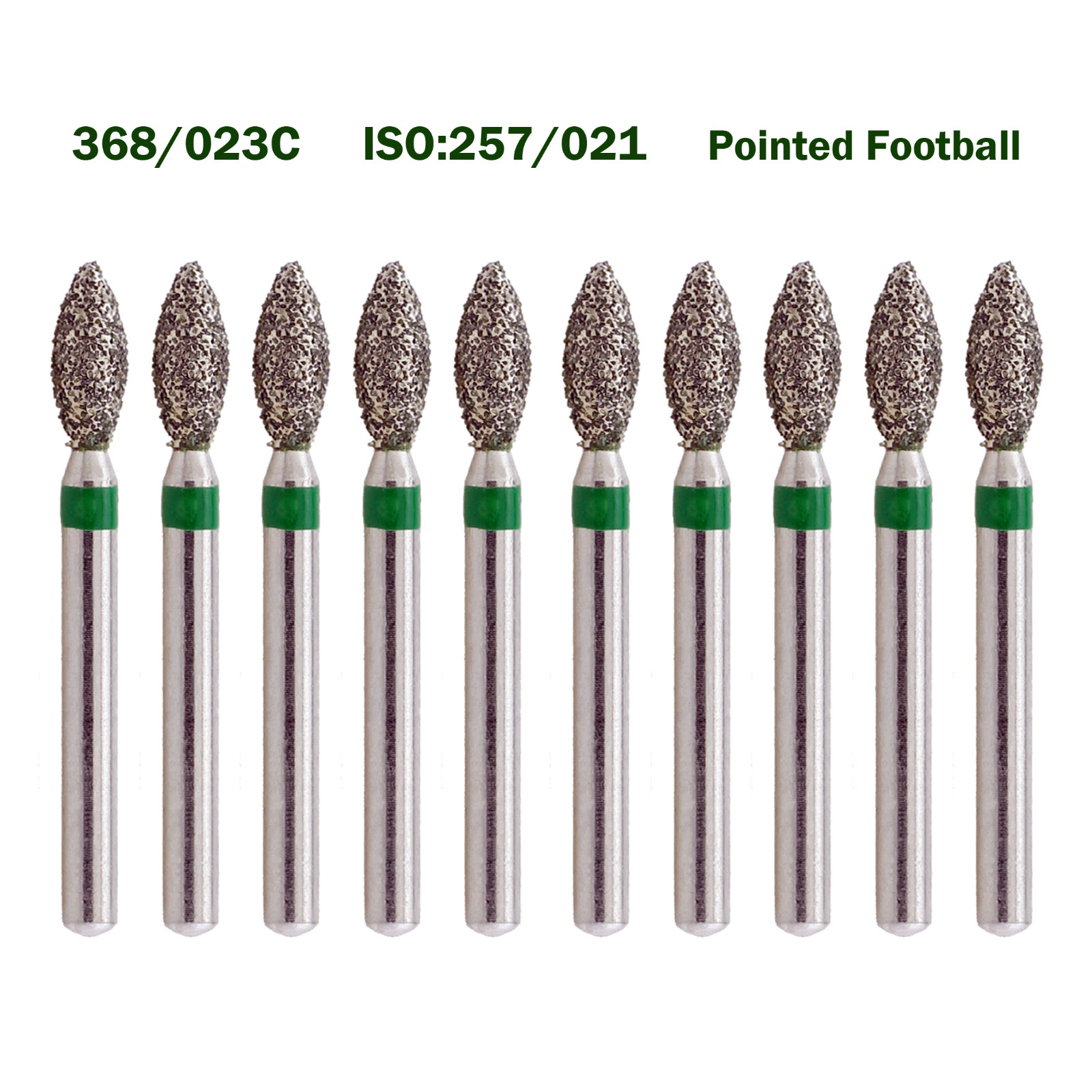 30 Burs Dental SUPER Multi-Use Endodontic Diamond Bur Football 368/023C Coarse