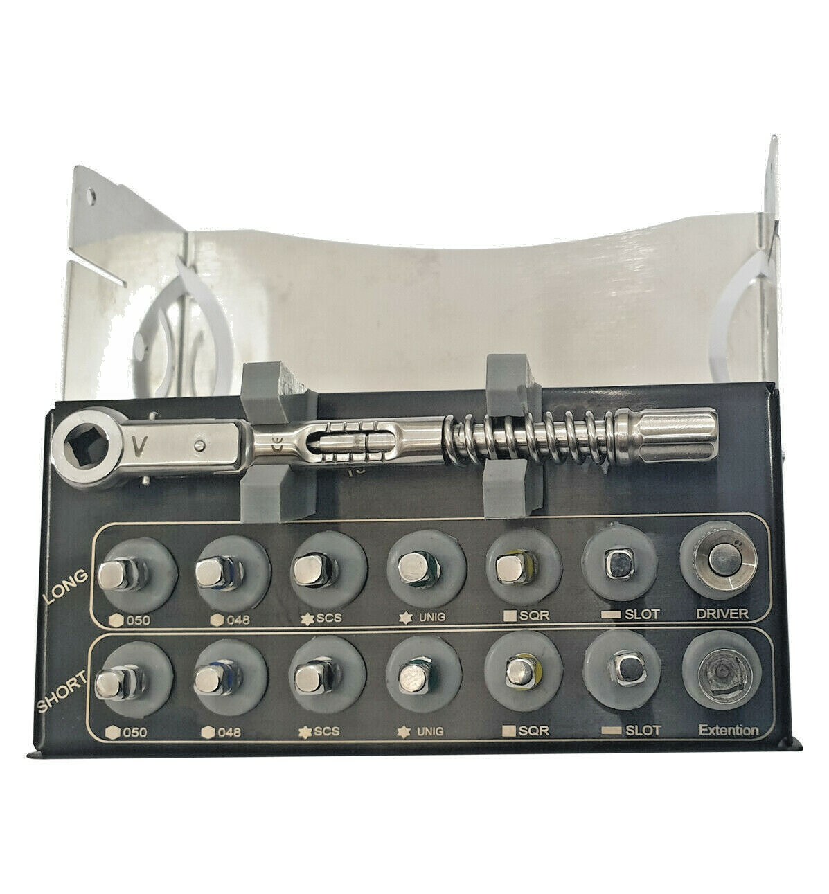 Universal Prosthetic Restoration Implant Abutment Screw Drivers and Tool Kit