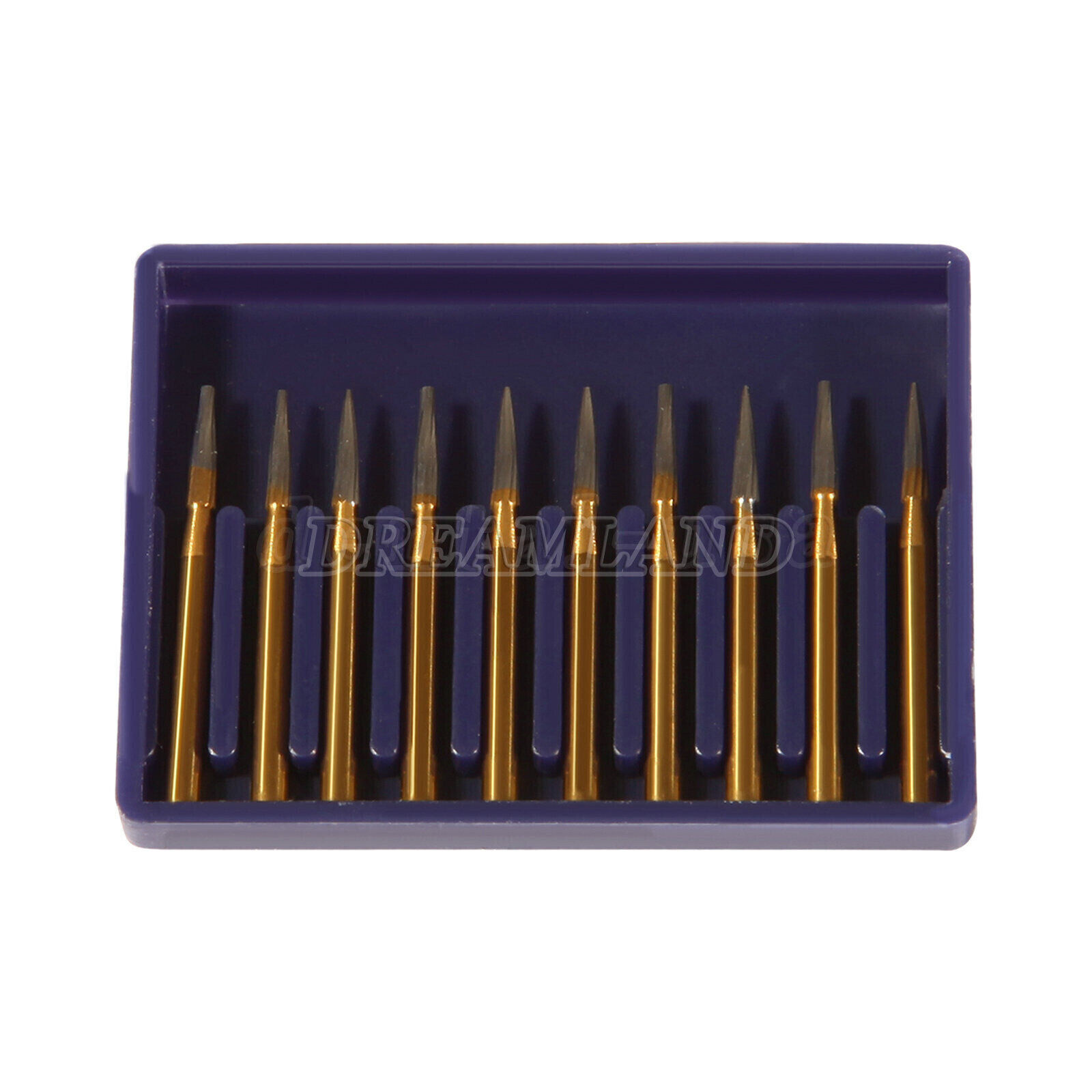 Dental Tungsten Carbide Gold Burs Trimming & Finishing & Polishing Flame FG7901