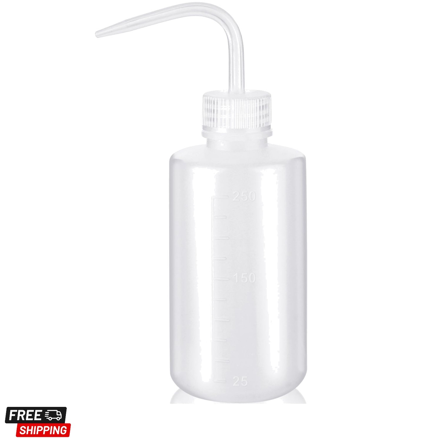 Plastic Squeeze Bottle Leak Proof, 250ml | 8.5oz White Wash Bottle Chemical, …