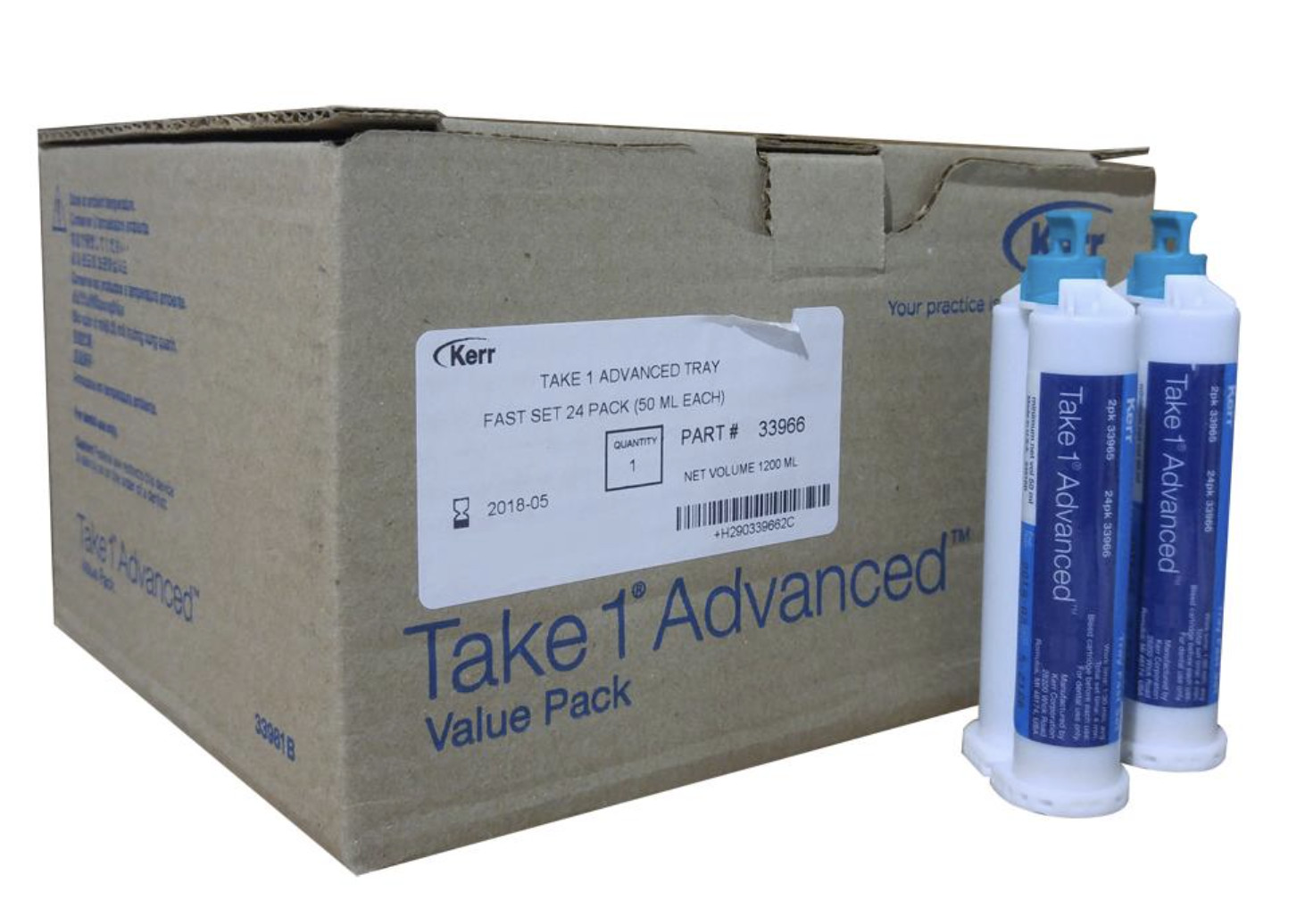 TAKE 1 ADVANCED 50ML 24/COUNT TRAY FAST SET 33966