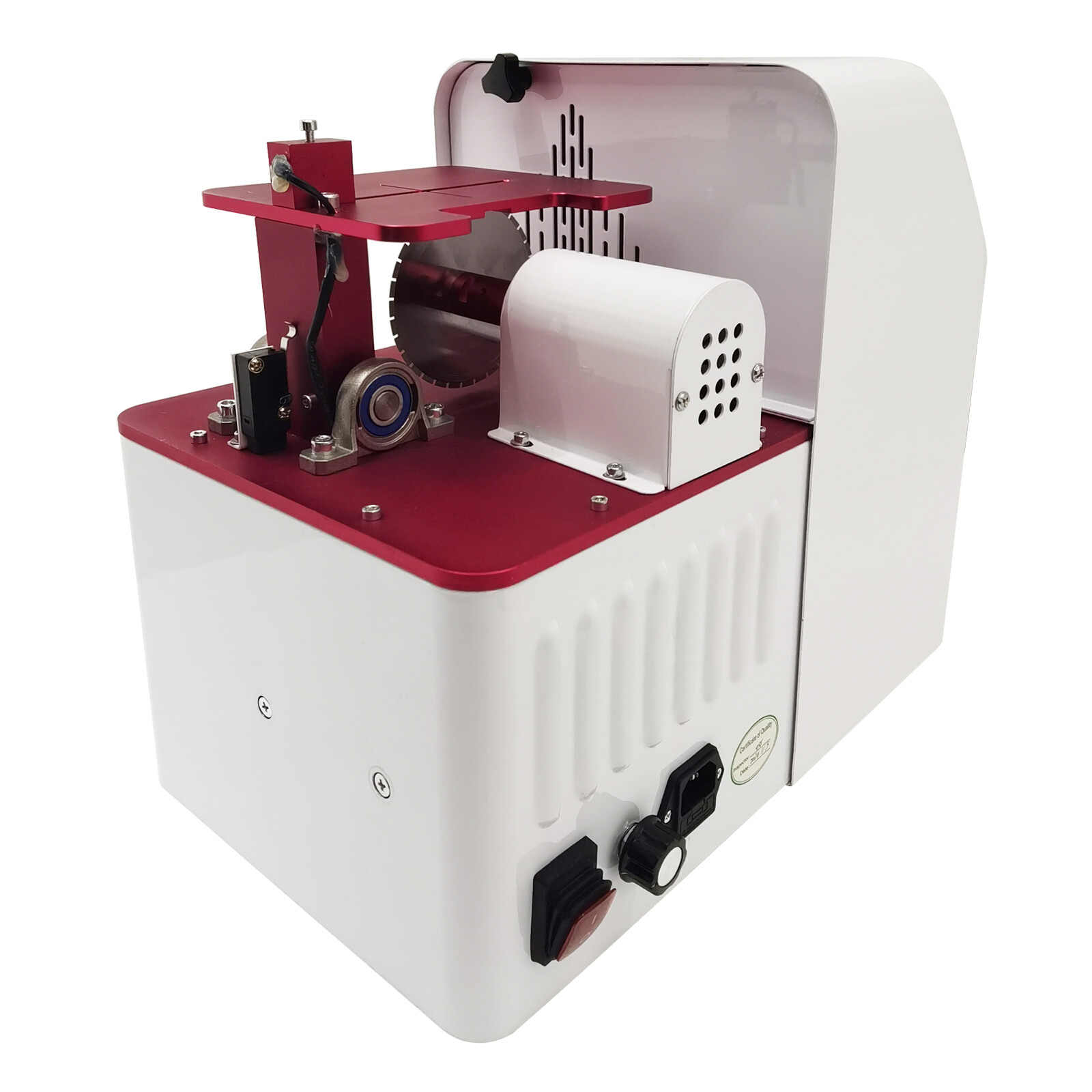 Lab Electric Gypsum Cutting Machine with Dust Removal Function Down-cutting 110V