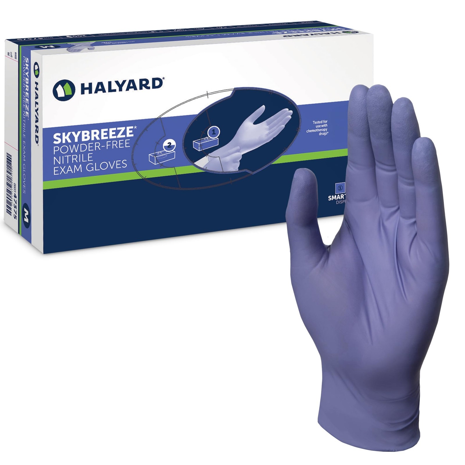 Halyard Skybreeze Nitrile Exam Gloves Blue Pack Of 200 Professional Healthcare