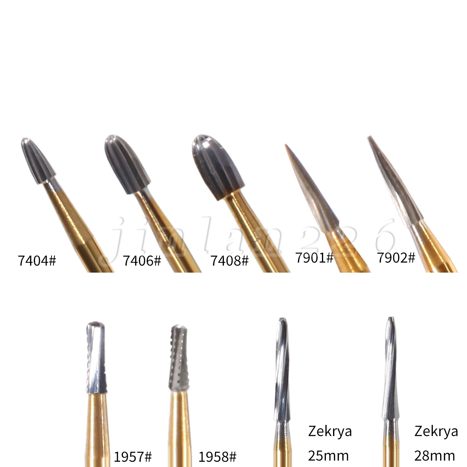 Dental Burs FG1-5 7901 7406 High Speed Round Tungsten Carbide Burr Friction Grip
