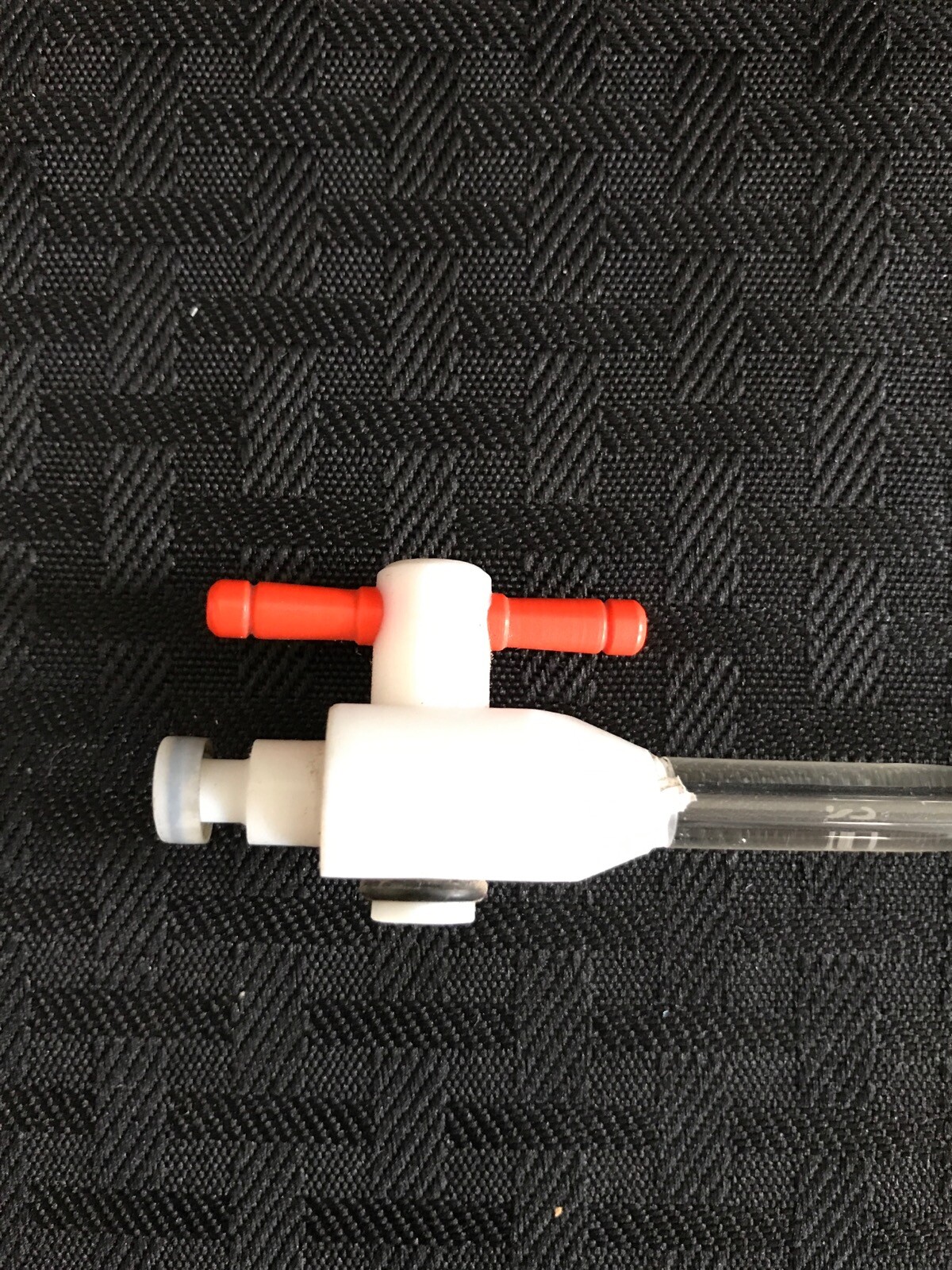 Laboratory PTFE Teflon Flow Control Buret Valve Adapter 2.5mm ID Open/Closed