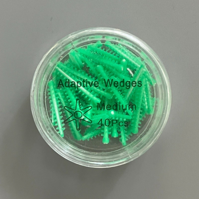 40pcs Silicone Dental Adaptive Interdental Wedge Matrice Matrix Elastic Wedges