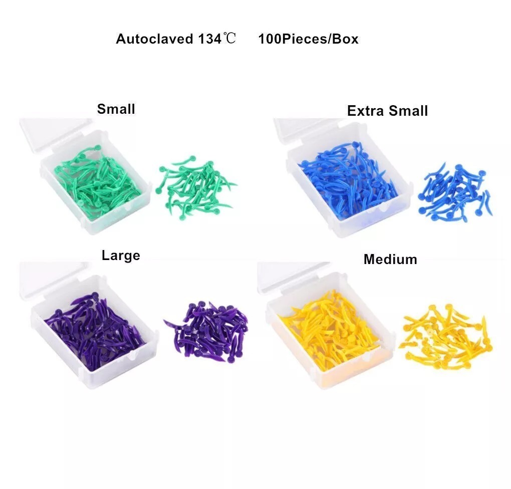 Dental Plastic Disposable Interdental Wedge With Holes Concave Design Poly-Wedge
