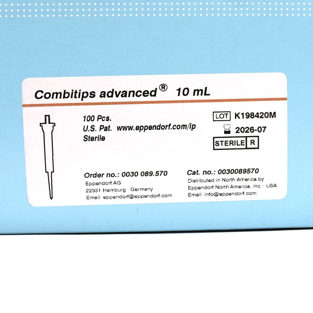 (100 pcs) NEW Eppendorf 0030089570 Combitips Advanced 10mL Pipette Tips (Orange)