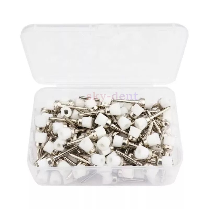 Dental Nylon Bristle Rubber Latch Flat Prophy Cups Polishing Brushes Prophylaxis
