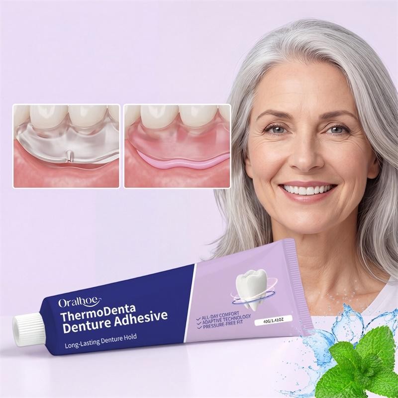 Denture Adhesive Waterproof Thermoplastic Repair Paste 40g Bonding Denture Glue