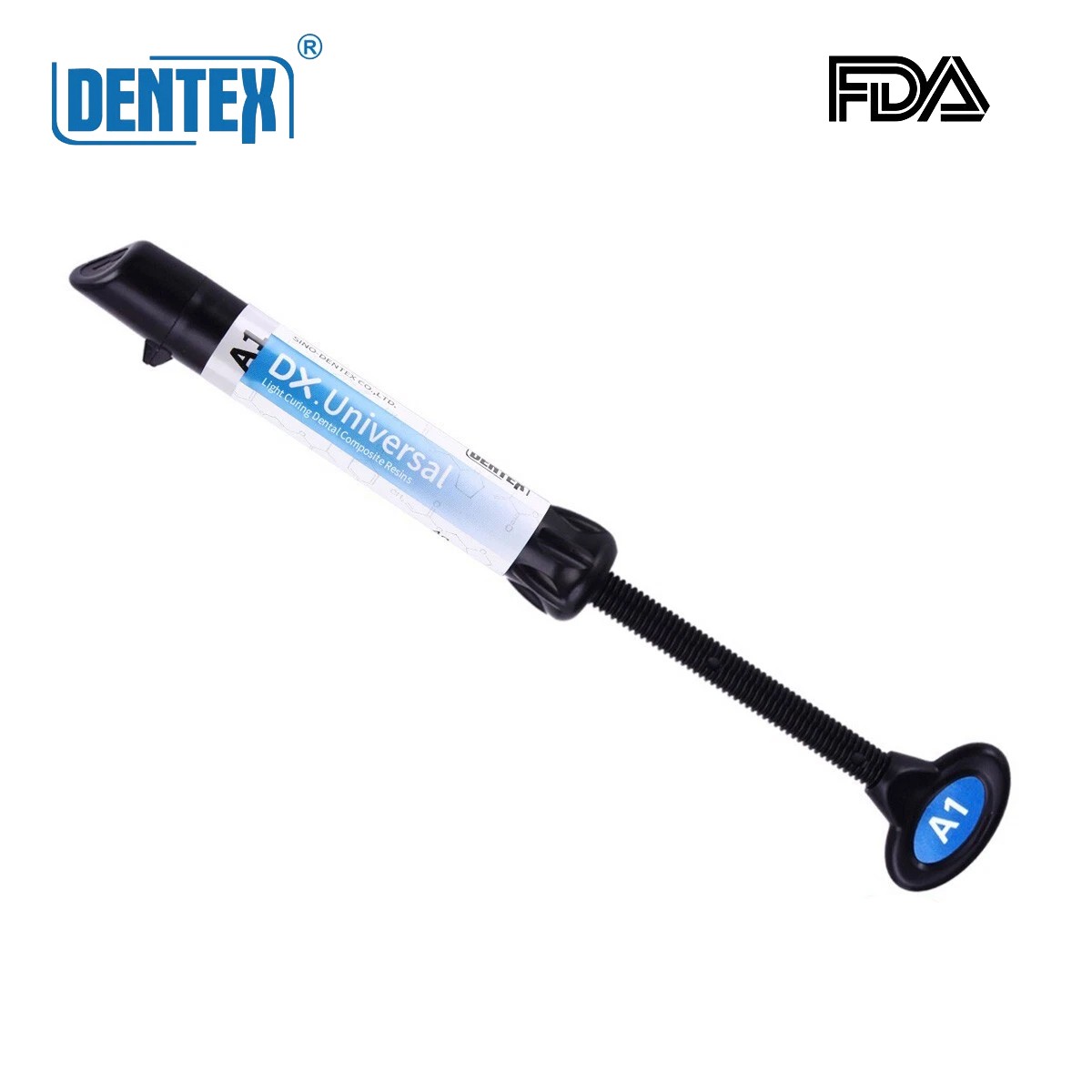 DX Dental Universal Light Cure Composite Resin A1,A2,A3,A3.5,B1 Shade 4g/Syringe