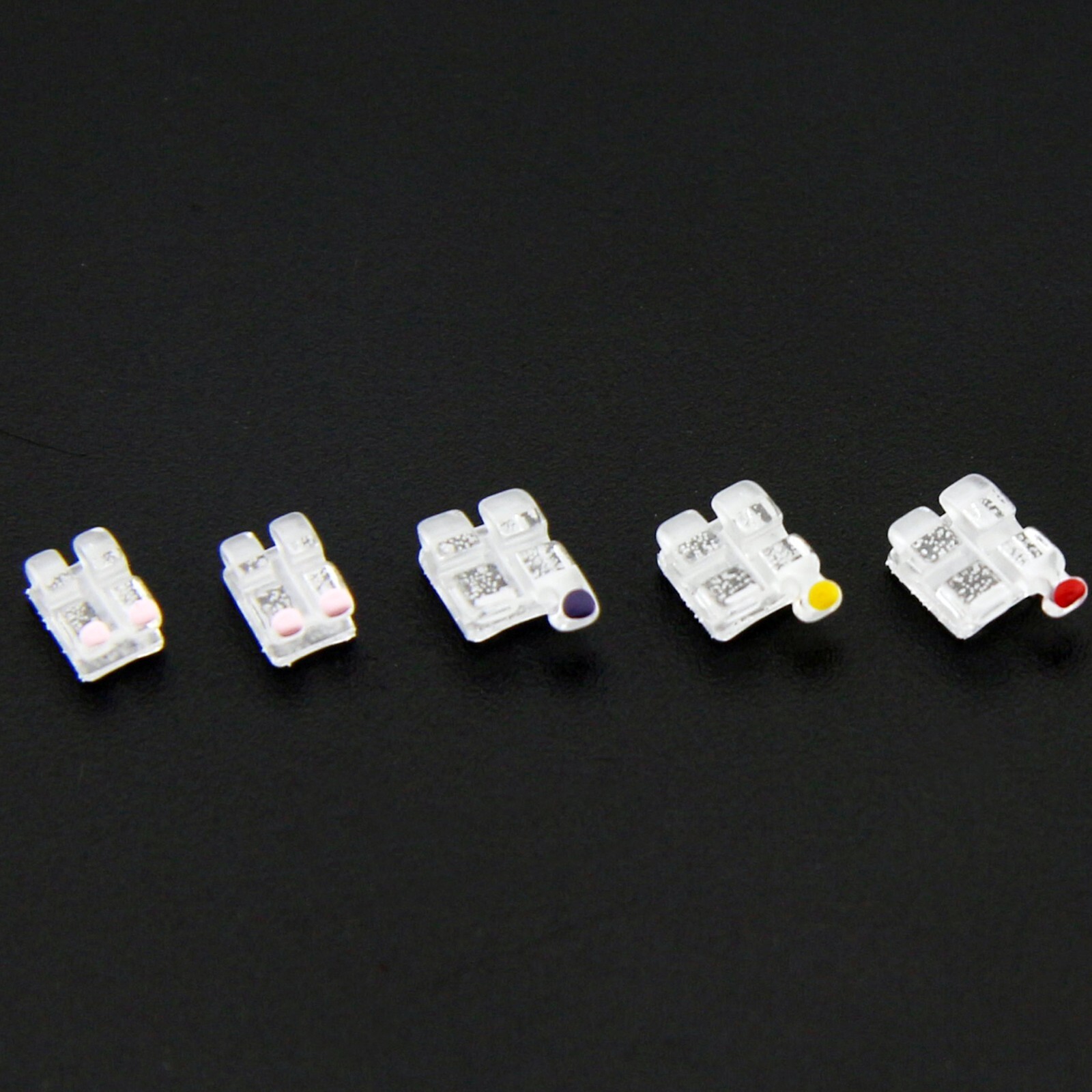 STAR ABSOLUTE Orthodontic Sapphire Brackets Clear Monocystalline Braces Roth MBT