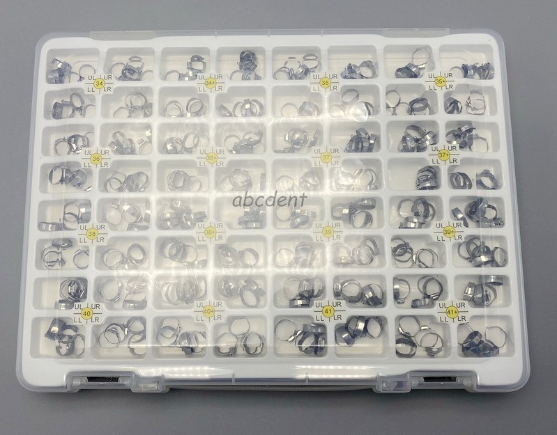 320Pcs Dental Orthodontic Plain Molar Bands Buccal Tubes Kit Roth MBT 022 1st