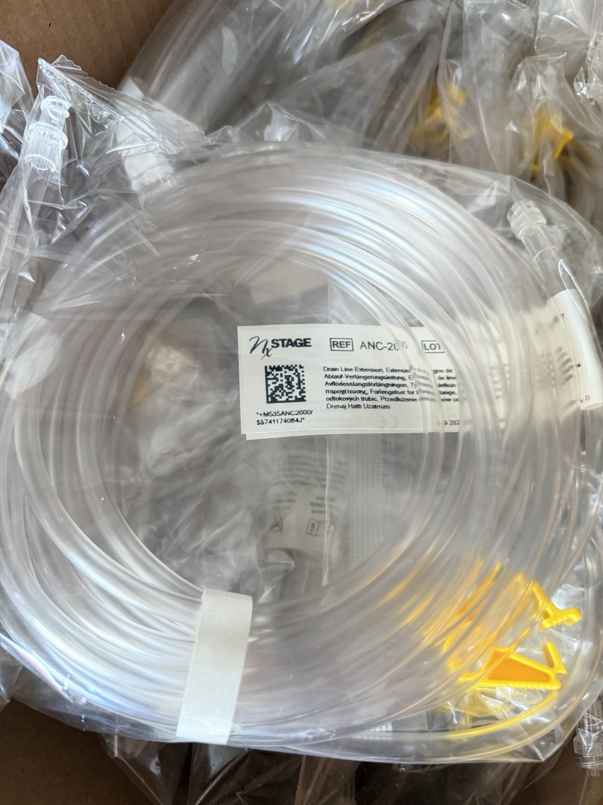 NxStage ANC-200 Drain Line Extensions Case of 24 BRAND NEW & SEALED