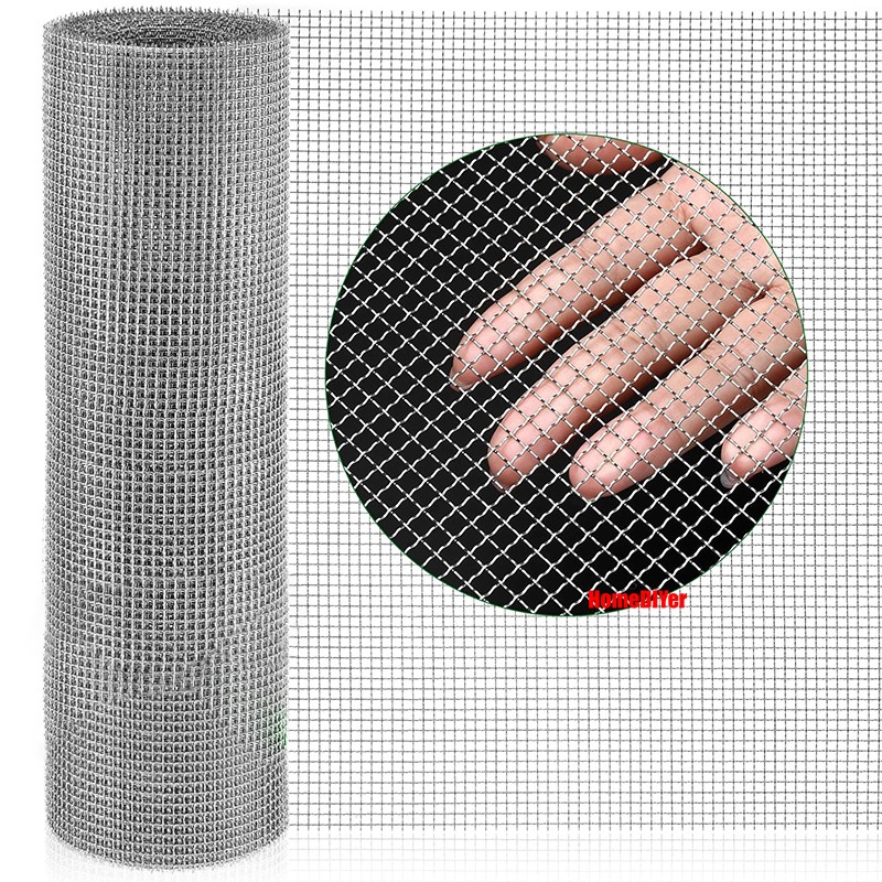 Stainless Steel Woven Wire Mesh (filter grading sheet) Metal Silk to Heavy Gauze