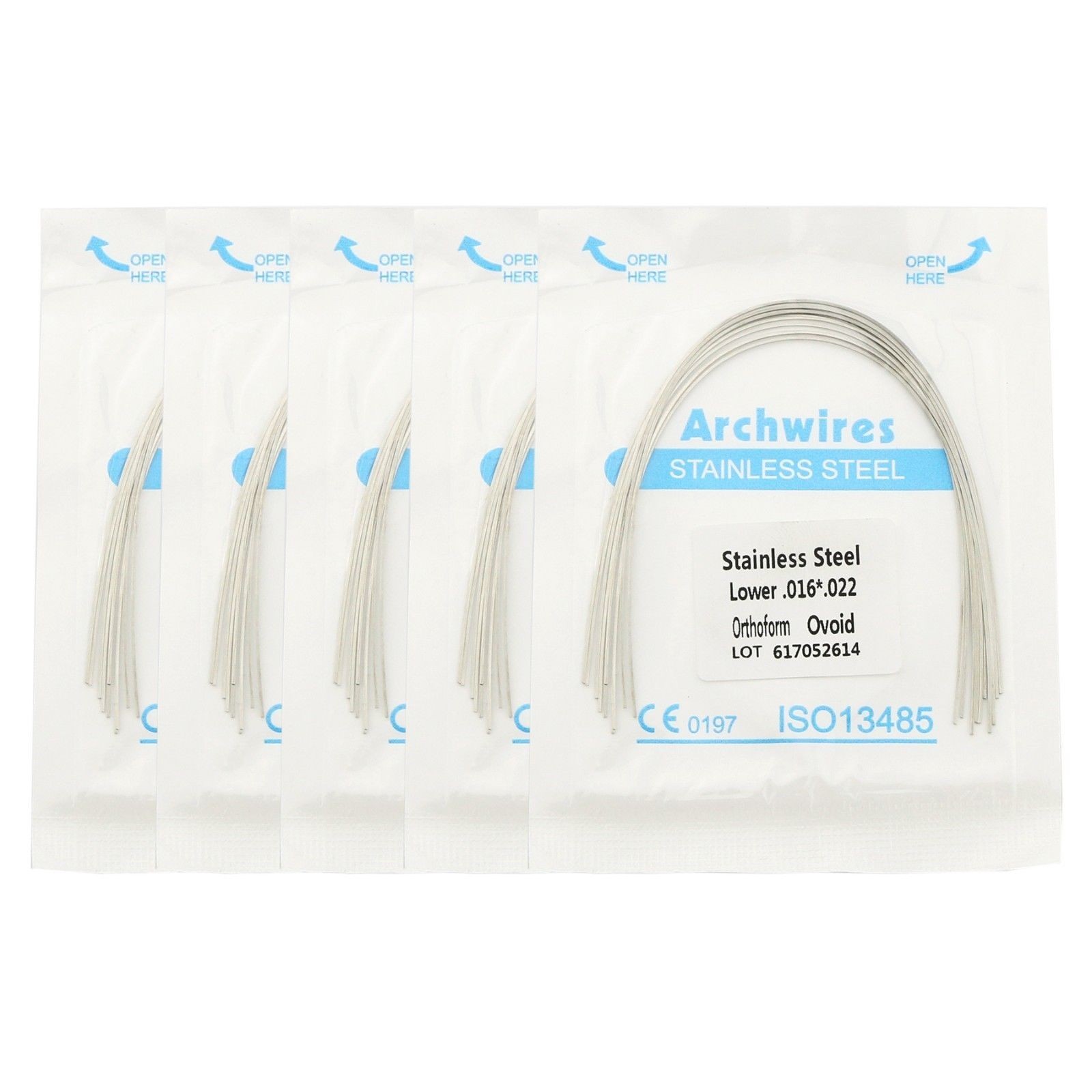 Dental Orthodontic Arch Wire Stainless Steel Rectangular alambre arco Ovoid