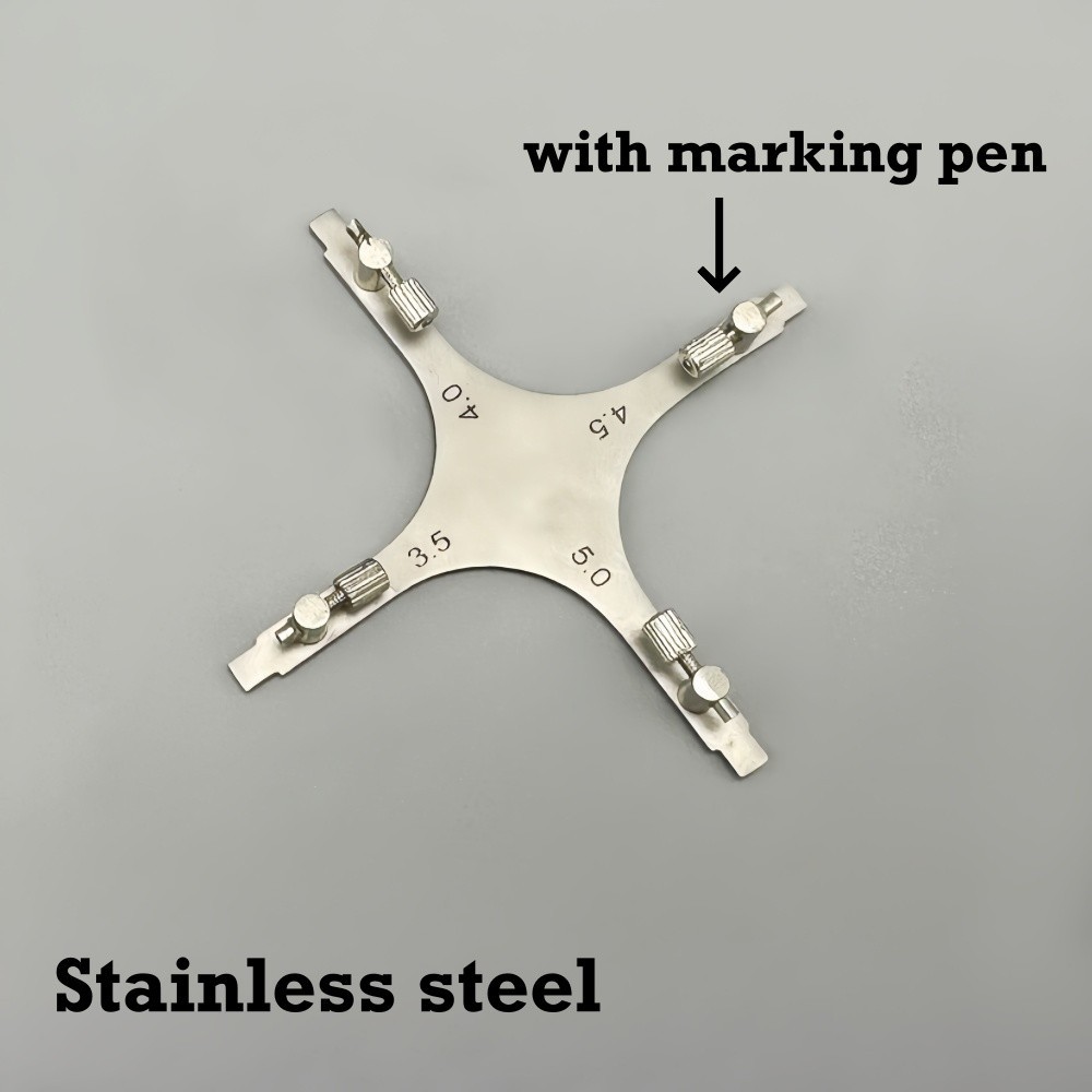 Cross Type Dental Ortho Bracket Positioning Gauge Positioner with Pencial Lead