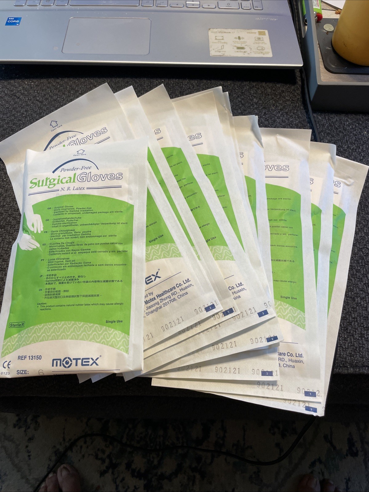 50 Pair Motex Surgical Gloves N.R.Latex Size 6 Powder-Free See Dates