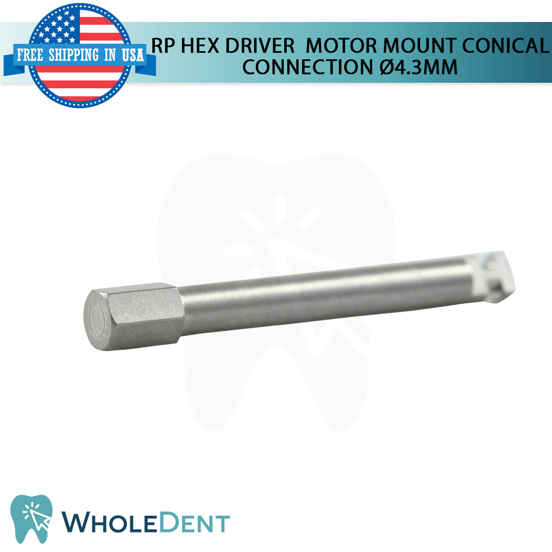 RP Conical Connection Motor Mount Hex Driver 2.65mm Low Speed Dental Implant