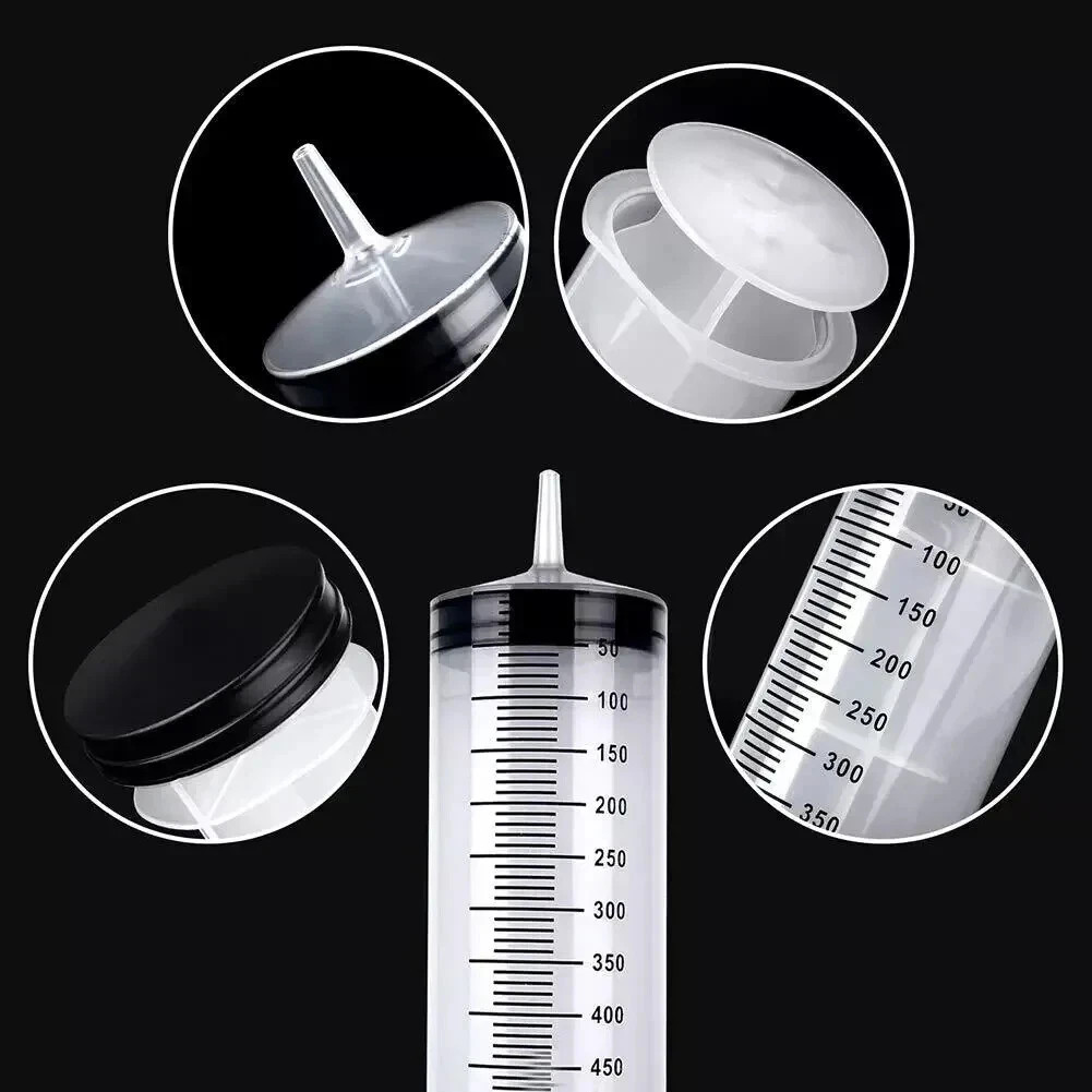 100~500ml Syringes Reusable Nutrient Sterile Large Hydroponics Feeding Syringe