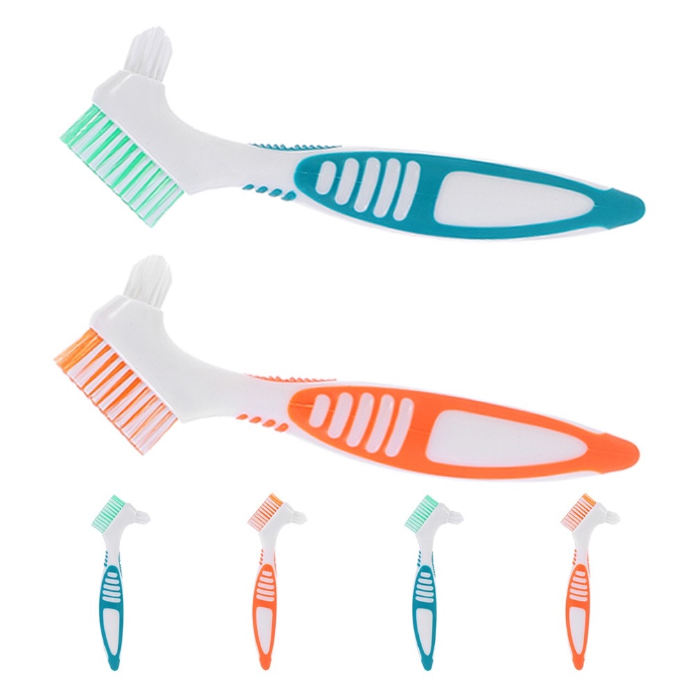 6 Pcs Denture Cleaning Brush False Teeth Care Tool Retainer Toothbrush