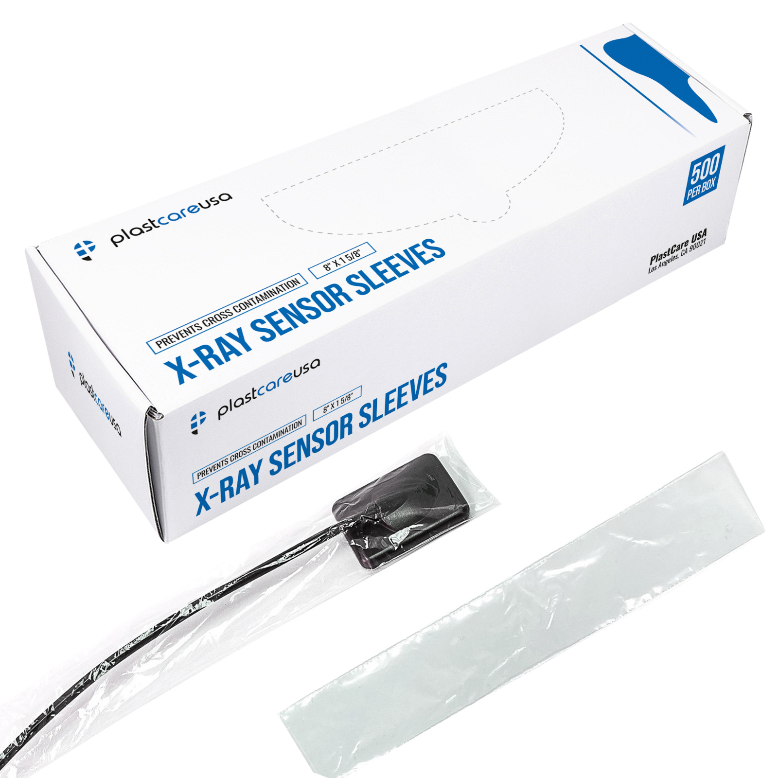 Digital Ray Sensor Cover Barrier Sleeves Disposable Plastic (8″ x 1 5/8″) 500 pk