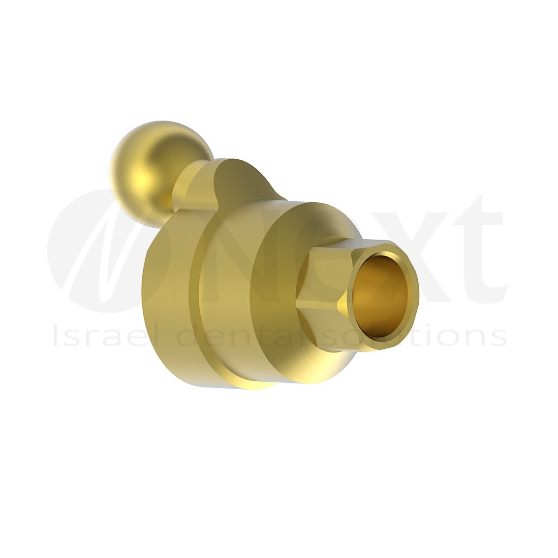 Angulated ball attachment set 4 silicon metal cap 18° 2mm abutment