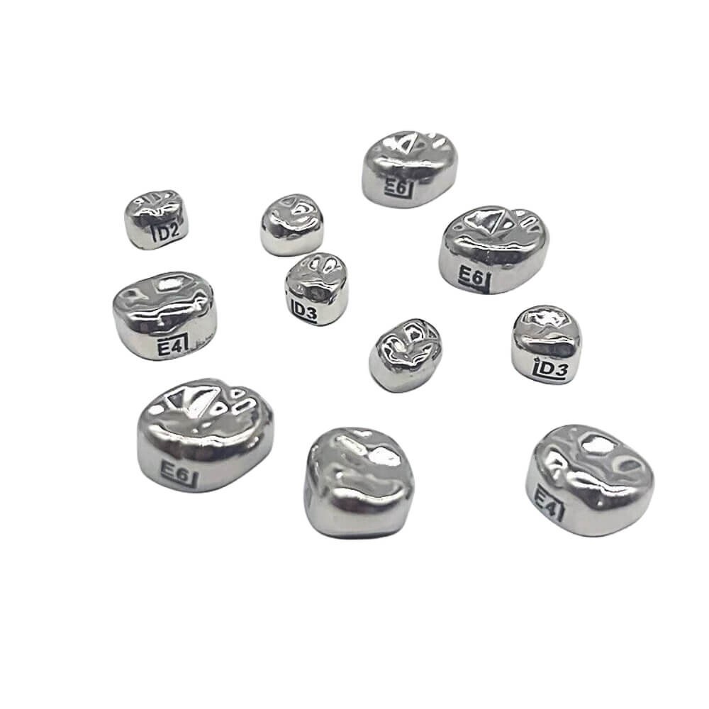 5PCS Dental Kid Primary Molar Teeth Temporary SS Crowns 2nd Molar Upper Left 2#