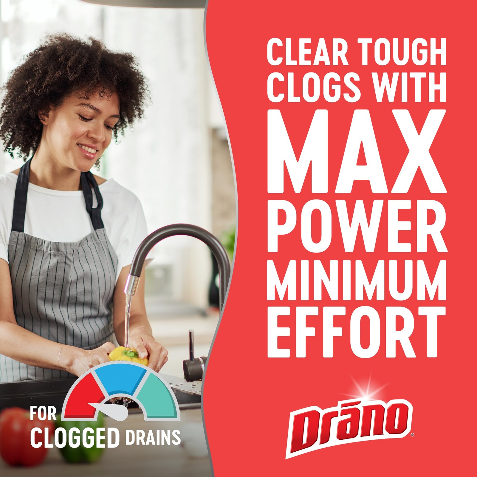 Drano Max Gel Drain Clog Remover & Cleaner, Fast-Acting 80 Fl Oz (Pack of 2)