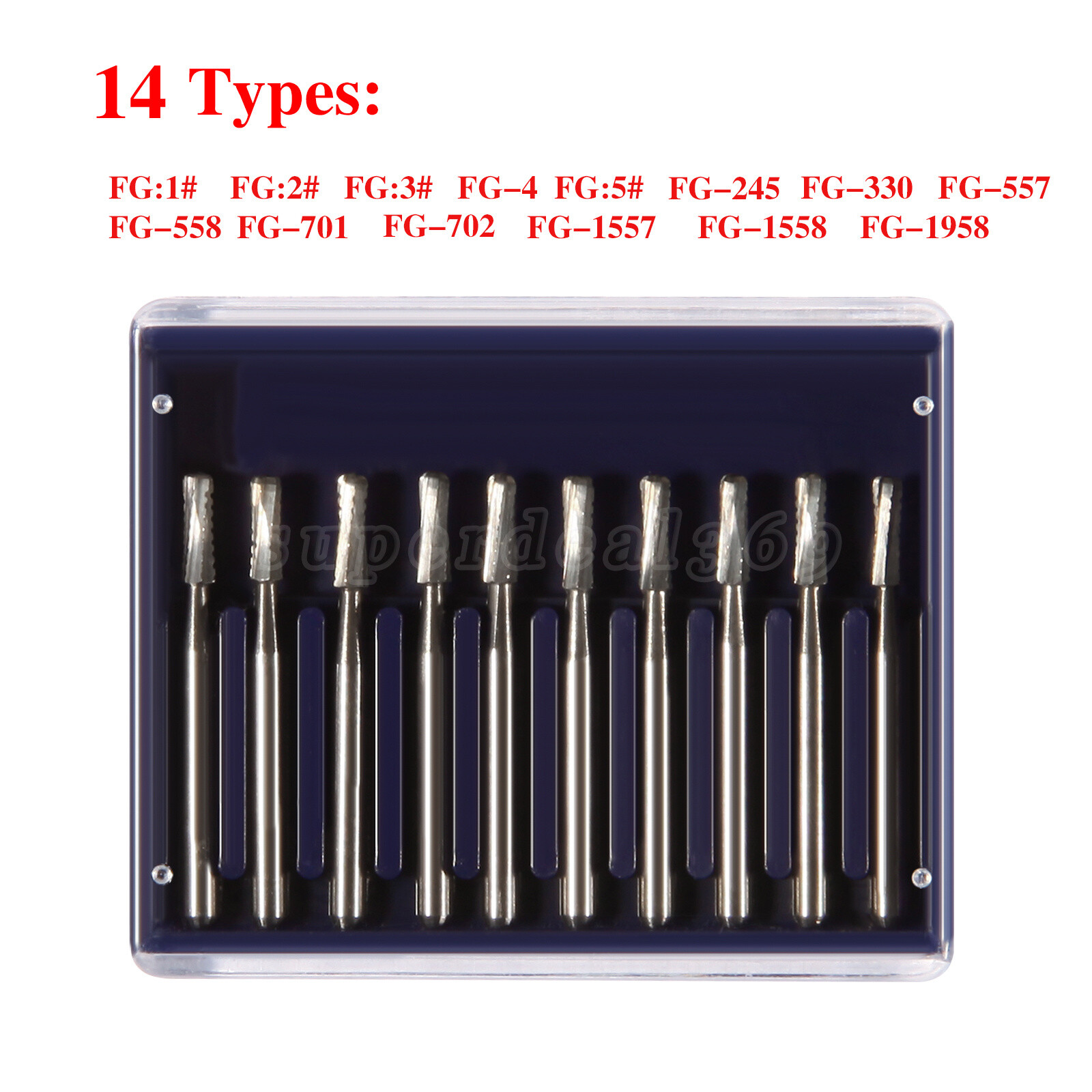 10-100Pcs Dental High Speed Handpiece Carbide Burs Round Steel FG Bur Drills ty