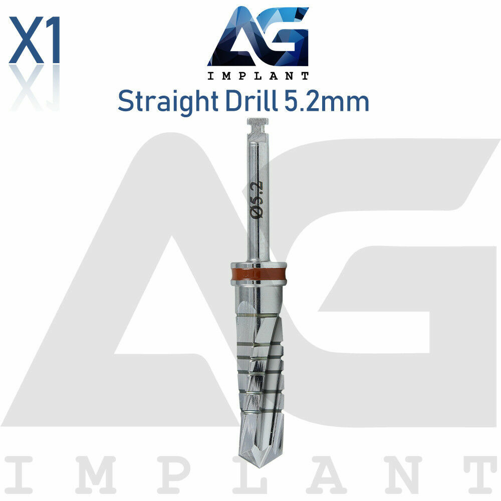 5 Drill Stoppers Ø5.2mm & Drill Set External Irrigation Sur gical Dental Tool