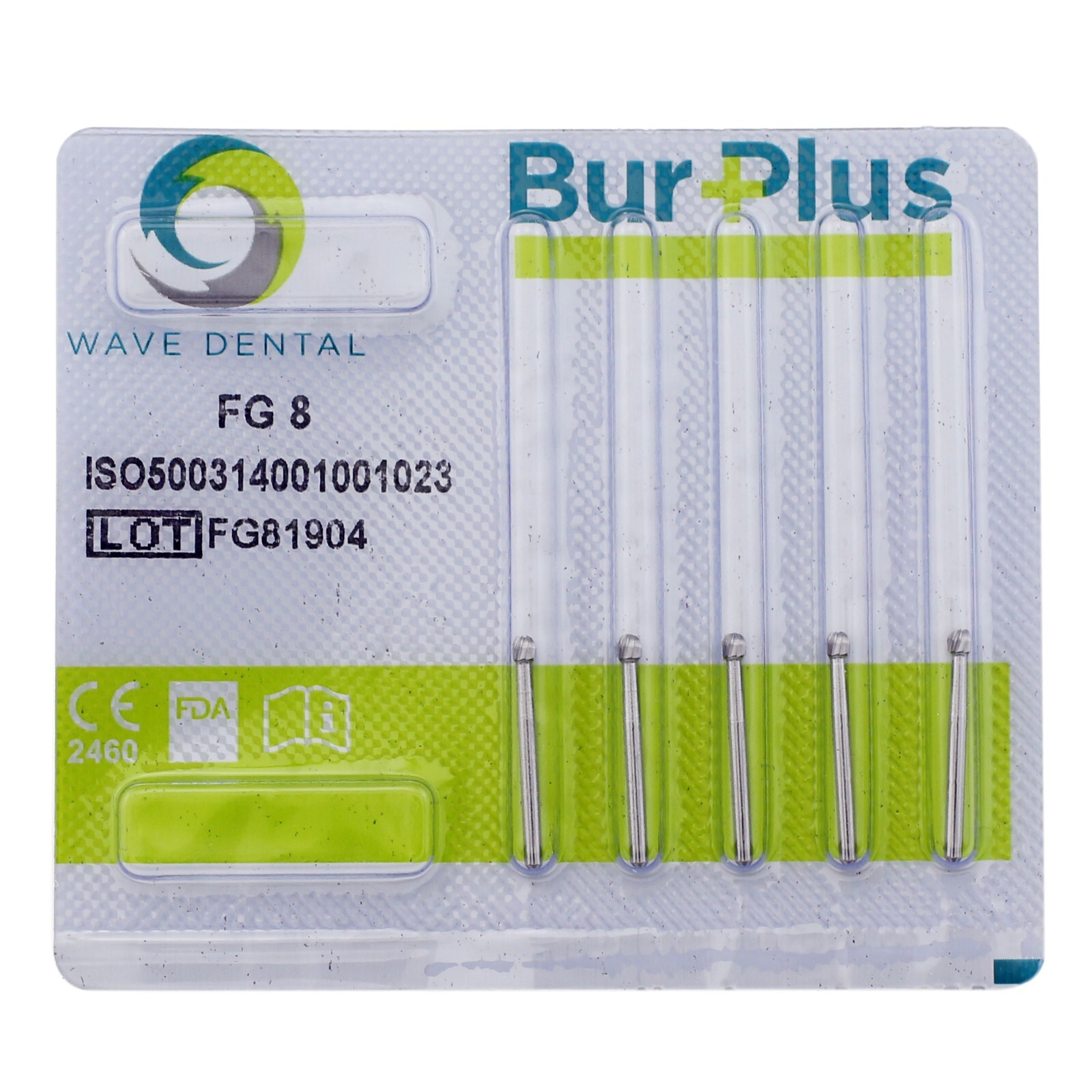 Wave Dental Round Ball Bur Tungsten Carbide 19mm FG for High Speed Handpiece