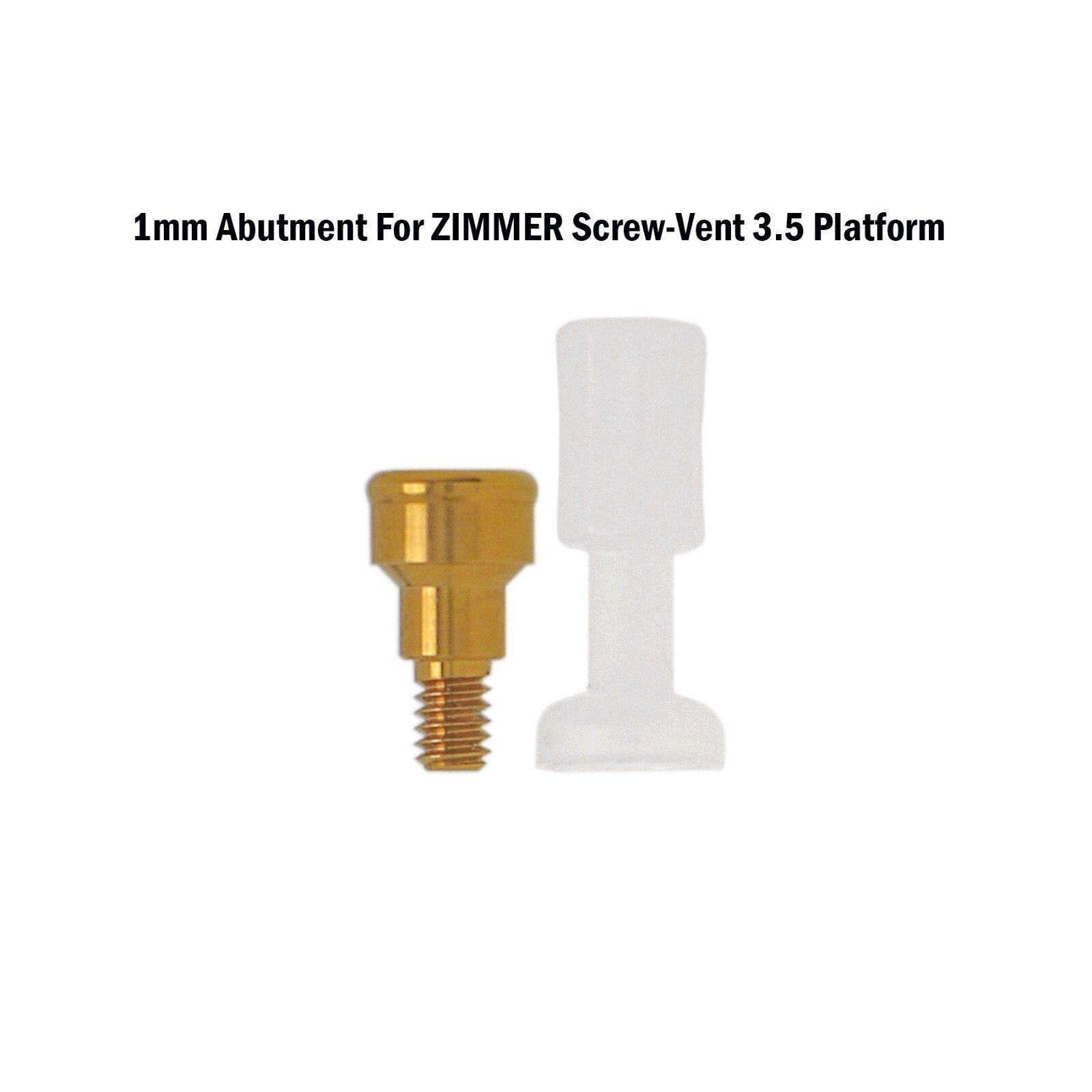 Dental Overdenture Attachments Abutment PAØ3.5/4.5 AH=1-5mm fit for Zimmer