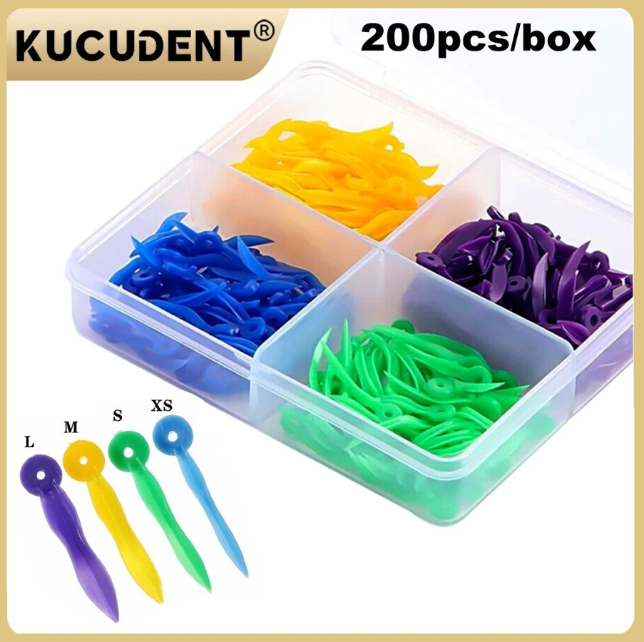 200pcs Dental Tooth Gap Wedges Disposable Orthodontic Wedge Set – NEW