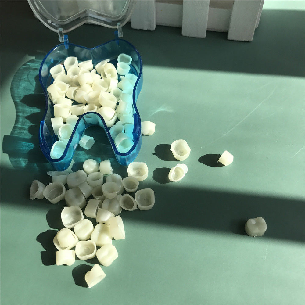1 Pack Dental Temporary Crowns Posteriors Molar Resin Tooth Polycarbonate Caps