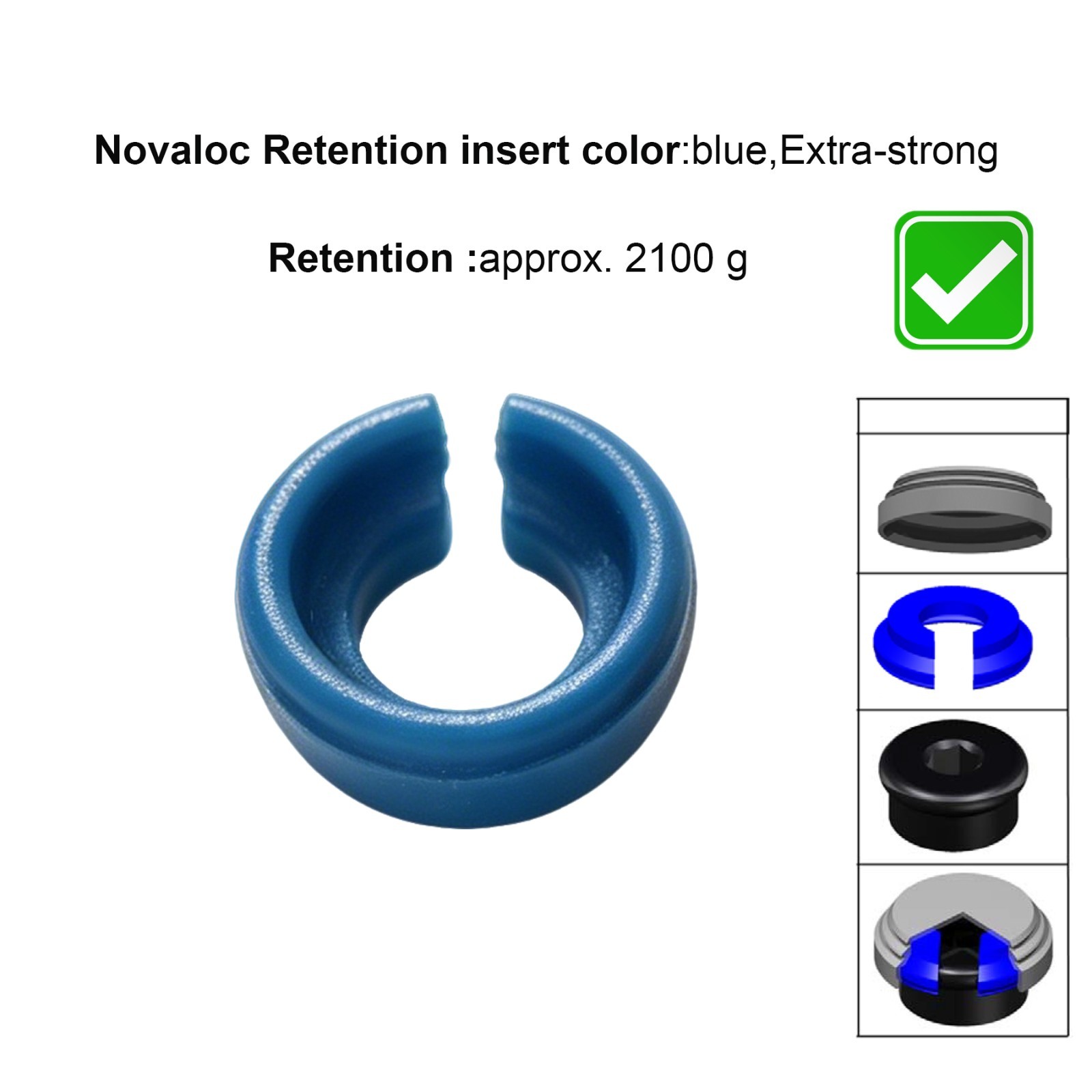 US Novaloc Retention Caps Inserts Kit & Locator Core Tool Overdenture Mounting