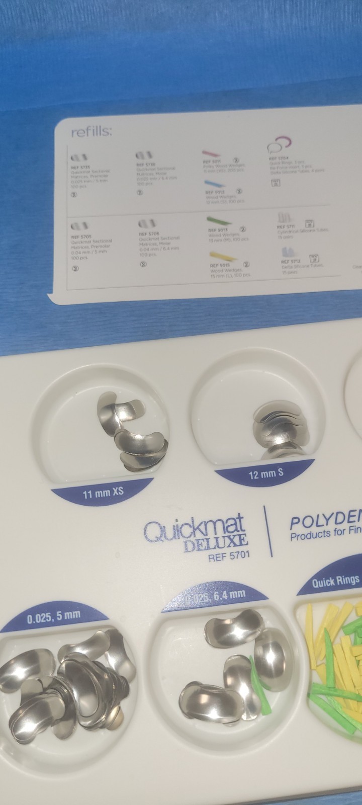 Polydentia Quickmat Deluxe Kit Rings Sectional Matrix