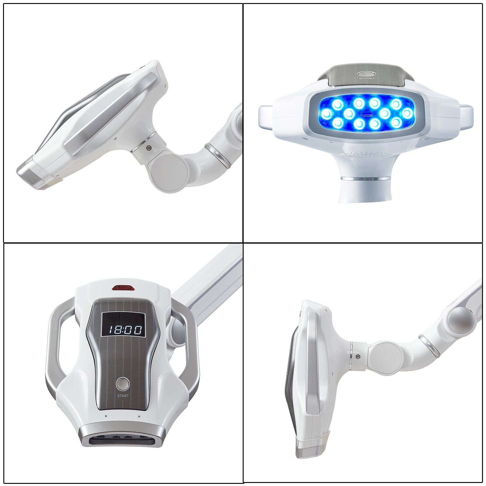 60W Dental LED Bleaching System Teeth Whitening Lamp with Double Screen 12 LEDs